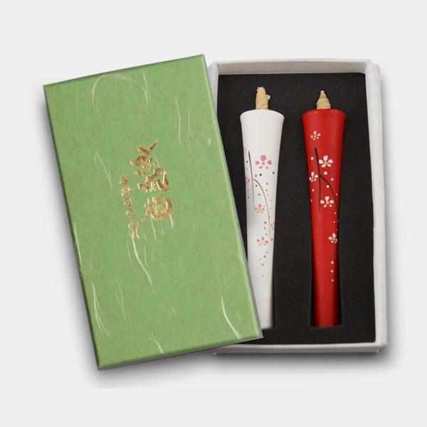 [CANDLE] IKARI TYPE 4 MOMME CHERRY BLOSSOMS (A) |  JAPANESE CANDLES | NAKAMURA CANDLE
