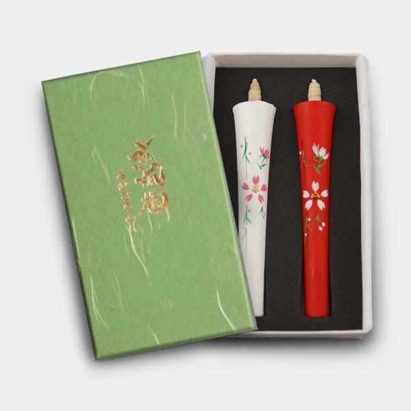 [CANDLE] IKARI TYPE 4 MOMME CHERRY BLOSSOMS (B) |  JAPANESE CANDLES | NAKAMURA CANDLE
