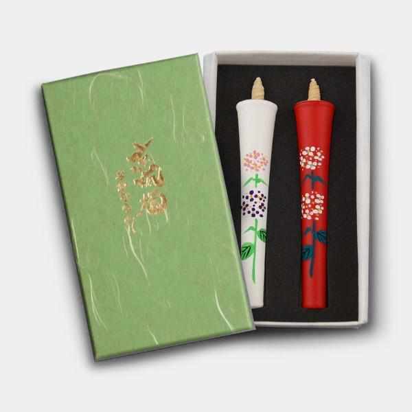 [CANDLE] IKARI TYPE 4 MOMME HYDRANGEA |  JAPANESE CANDLES | NAKAMURA CANDLE