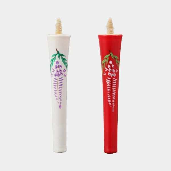 [CANDLE] IKARI TYPE 4 MOMME WISTERIA |  JAPANESE CANDLES | NAKAMURA CANDLE