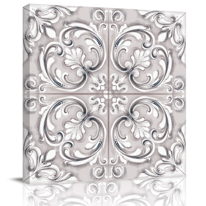 Bohemian tiles ethnic retro Canvas painting - LeobonZone