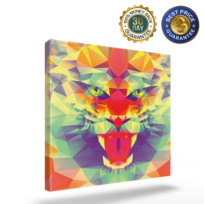 Lion head cool animal beast Canvas painting - LeobonZone