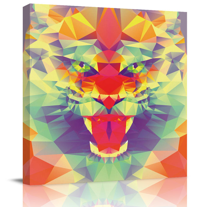 Lion head cool animal beast Canvas painting - LeobonZone