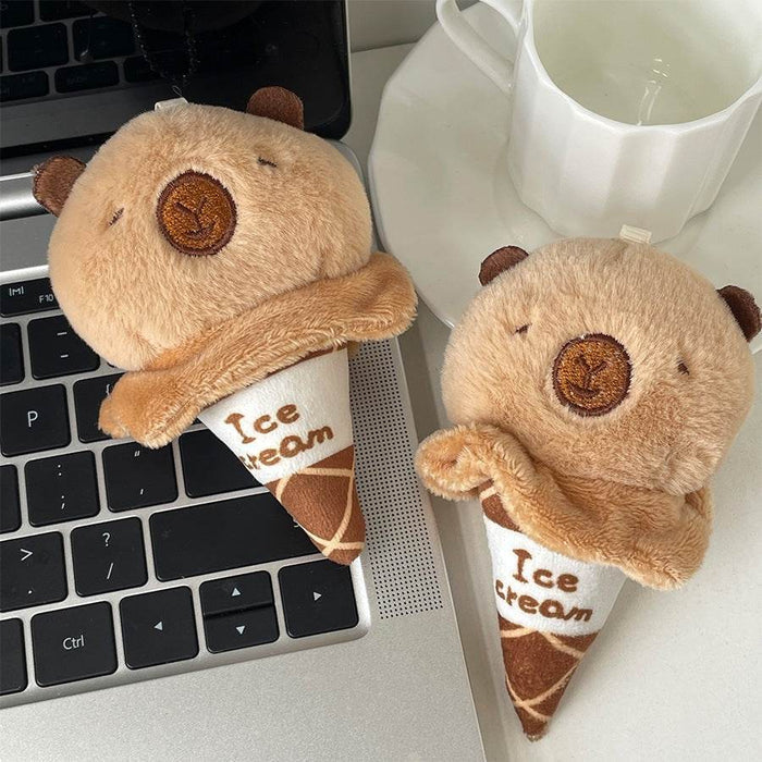 CapyCream: Mini Capybara Flavored Ice - cream Plushie - Goodlifebean stuffed animals