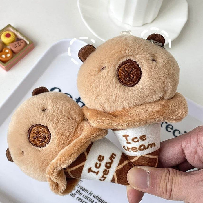 CapyCream: Mini Capybara Flavored Ice - cream Plushie - Goodlifebean stuffed animals