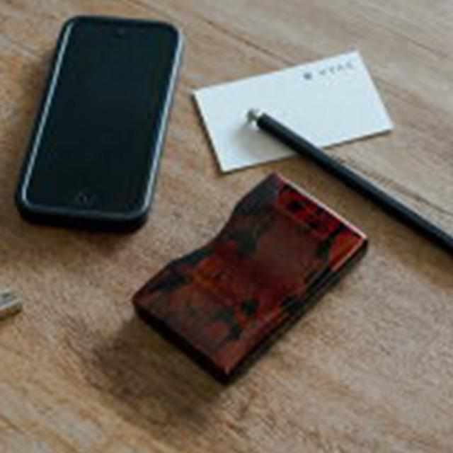 [CARD CASE] URUSHI BUSINESS CARD HOLDER VYAC CARD CASE JAPANESE GARDEN | ECHIZEN LACQUERWARE| TAKUMIICHI
