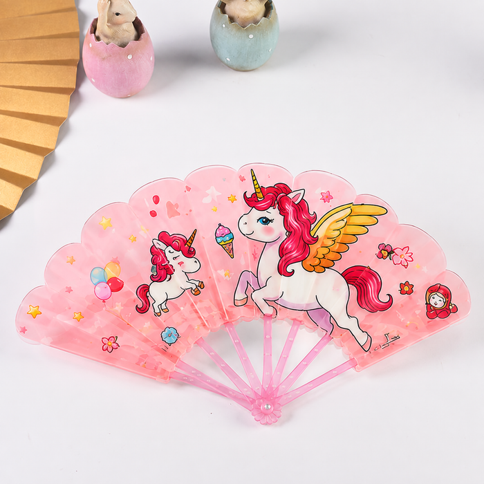 Cartoon Folding Hand Fan