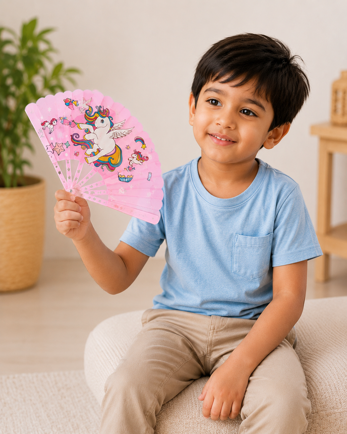 Cartoon Folding Hand Fan