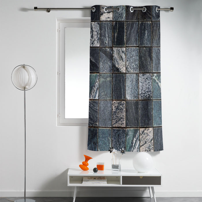 Ceramic tile marble texture window curtains - LeobonZone