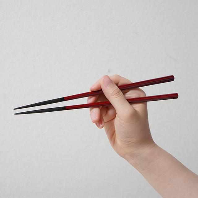 [CHOPSTICKS] LACQUER HEXAGON 21.5CM | HASHIKURA MATSUKAN | WAKASA LACQUERWARE