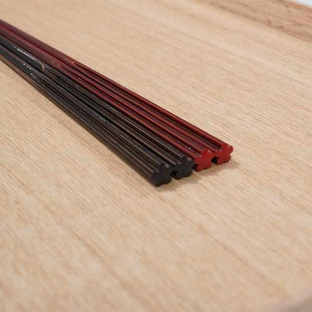[CHOPSTICKS] MODERN HANATABA URUSHI BLACK | WAKASA LACQUERED CHOPSTICKS