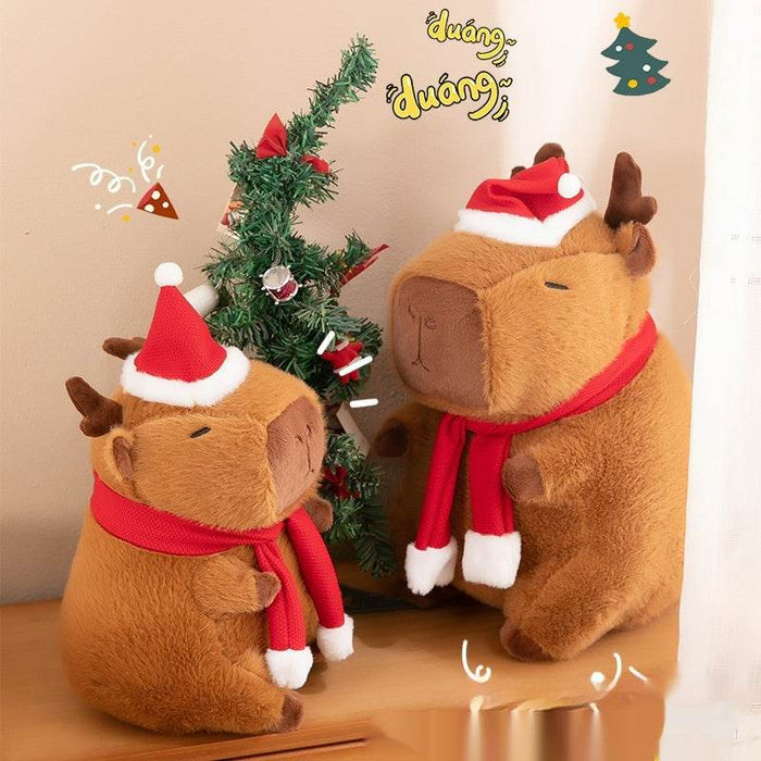 Christmas Capybara Plushie | Stuffed Animal capybara - Goodlifebean Stuffed Animals