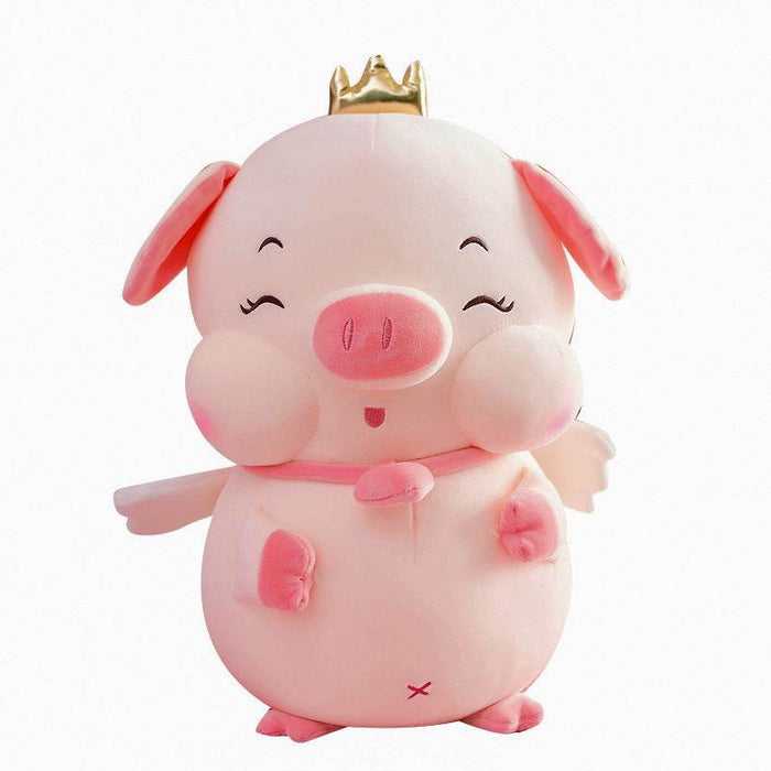Chubby Angelic Piggy Plushie - Goodlifebean Stuffed Animals
