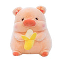 Chubby Banana Eating Pig Plushie - Goodlifebean Stuffed Animals