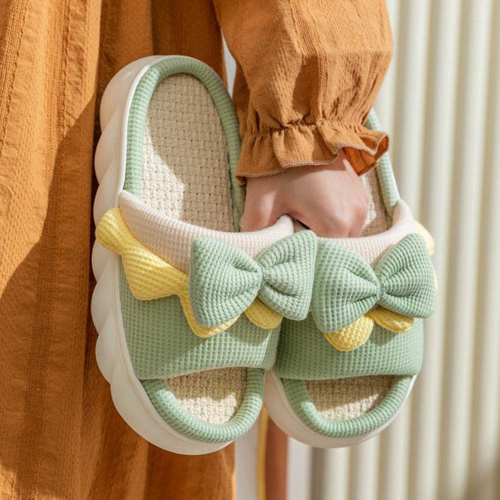 Cloud - Kissed Bow Slippers - Goodlifebean Slippers/Slides