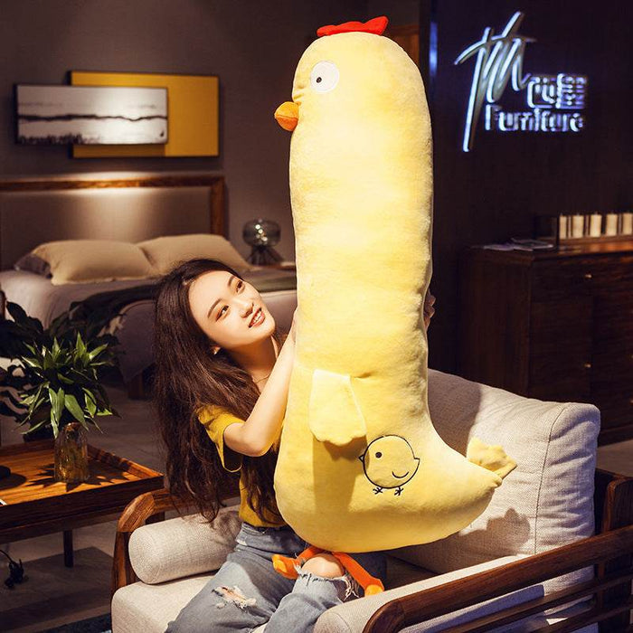 Cluckles: Chonky Chicken Body Pillow Plush - Goodlifebean Stuffed Animals
