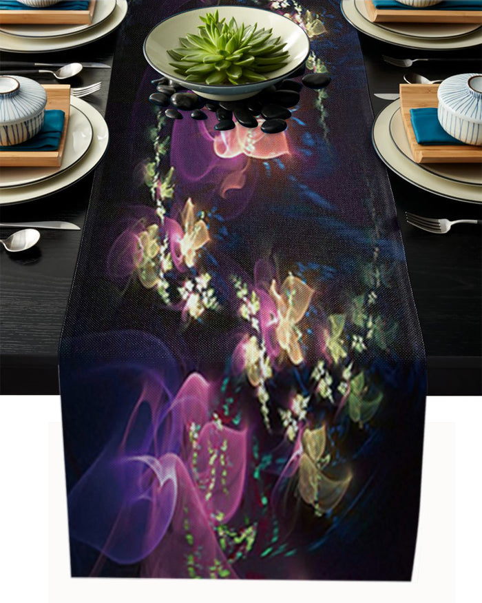 Colorful Flowers Rectangle Tablecloth - LeobonZone