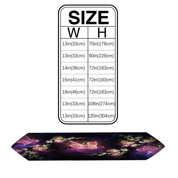 Colorful Flowers Table Runner Place Mats - LeobonZone