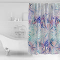 Colorful Umbrella geometric shower curtain - LeobonZone