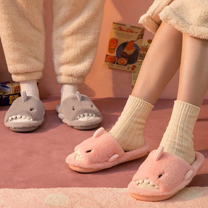 Comfyt: Comfy Plush Shark Slippers - Goodlifebean Shoes