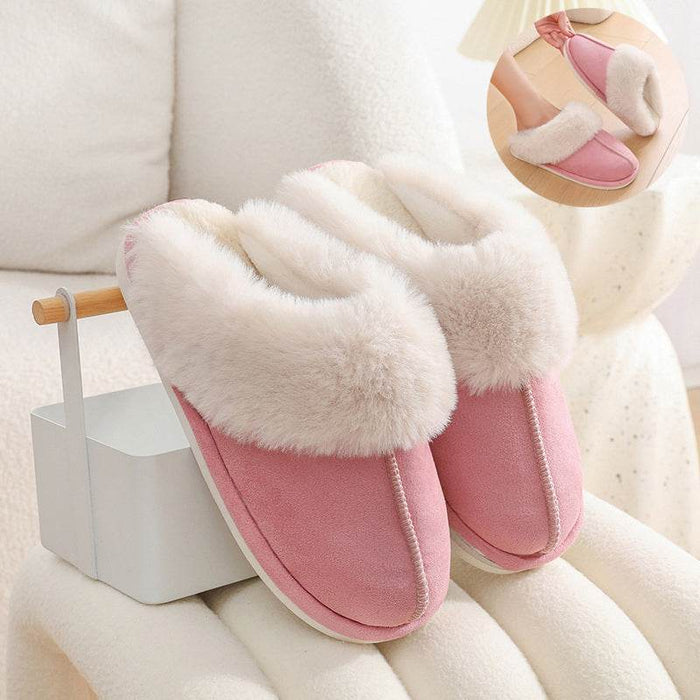 Coziest Cloud Haven: Fuzzy Warm Slippers - Goodlifebean Shoes