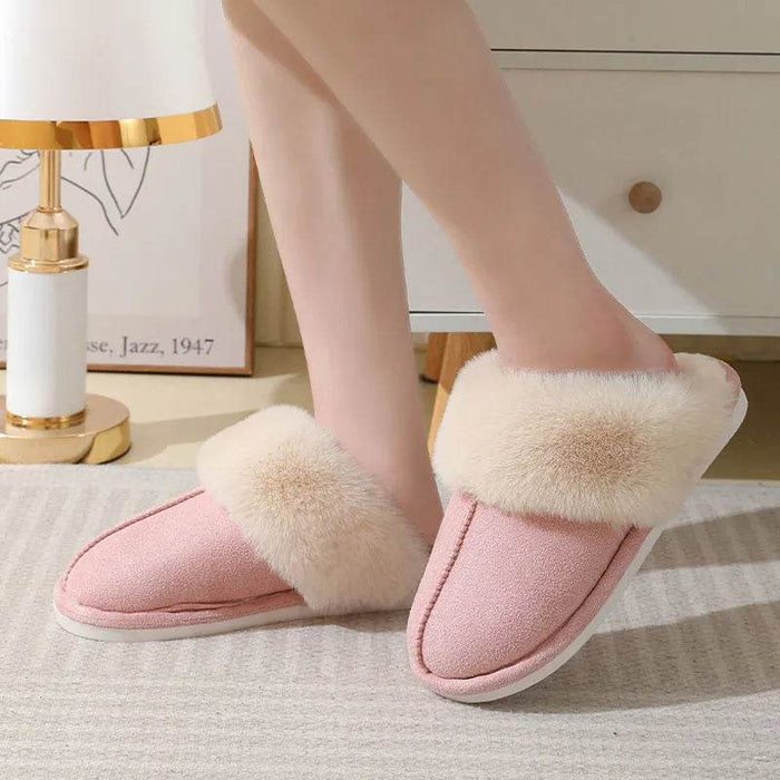 Coziest Cloud Haven: Fuzzy Warm Slippers - Goodlifebean Shoes