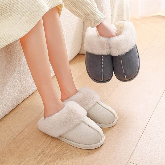 Coziest Cloud Haven: Fuzzy Warm Slippers - Goodlifebean Shoes