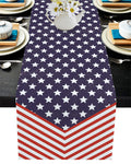 Creative flag of Independence Day Table Runner Place Mats - LeobonZone