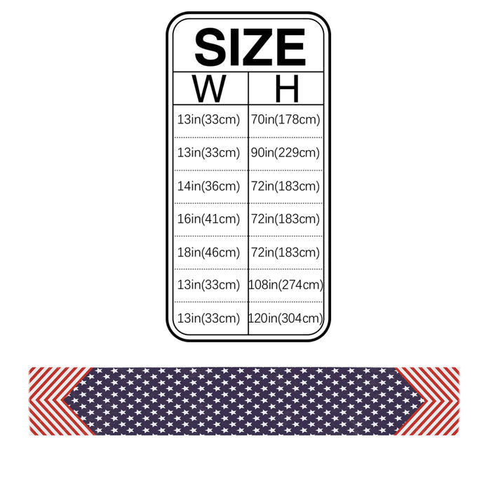 Creative flag of Independence Day Table Runner Place Mats - LeobonZone