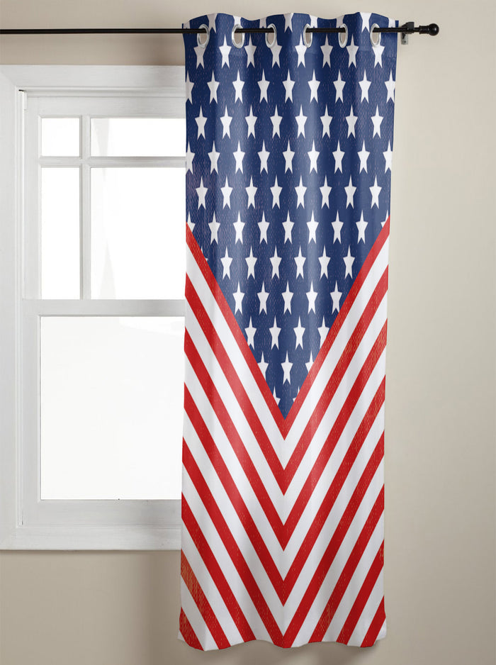 Creative flag of Independence Day window curtains - LeobonZone