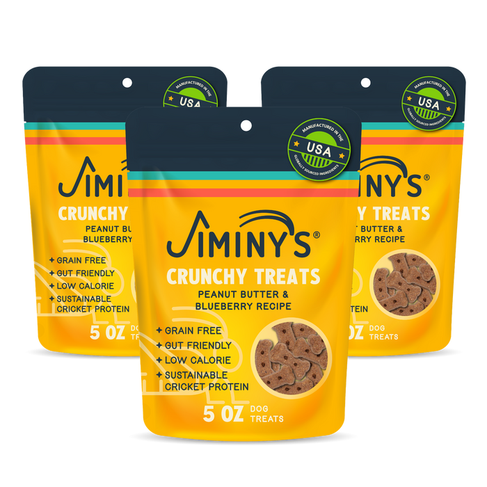 Crunchy Dog Treats Peanut Butter, Flaxseed & Blueberry Recipe