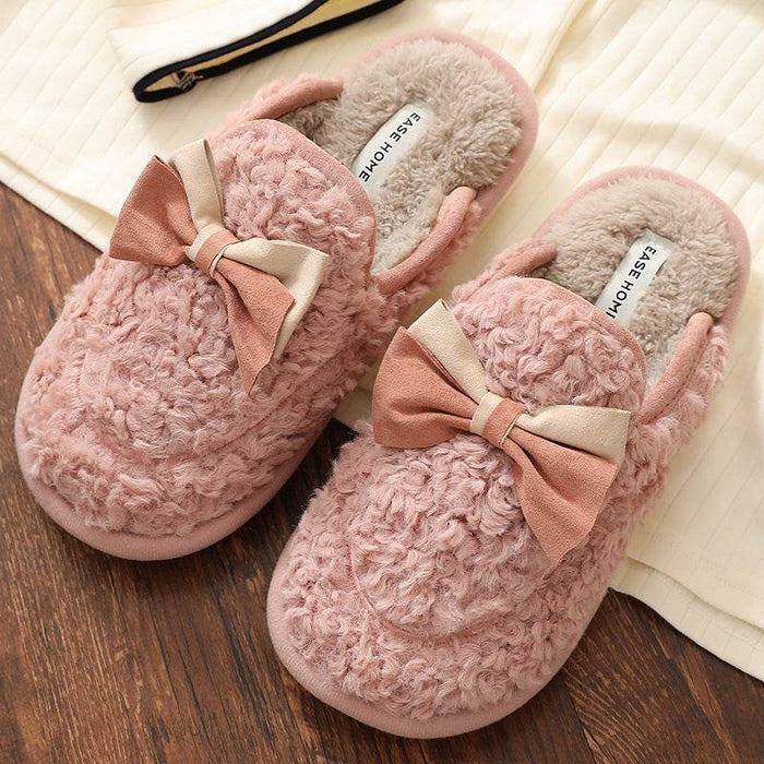 Cute Fuzzy Warm Indoor Slippers - Goodlifebean Shoes