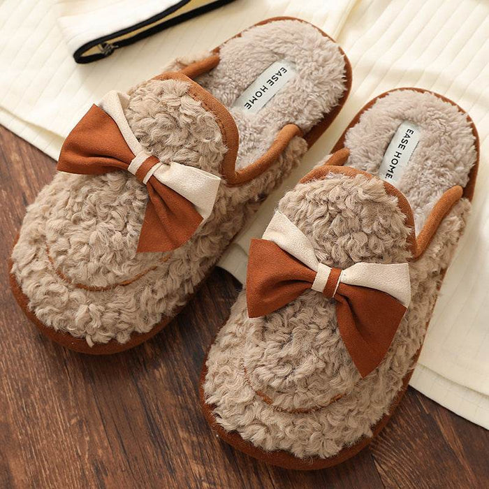 Cute Fuzzy Warm Indoor Slippers - Goodlifebean Shoes