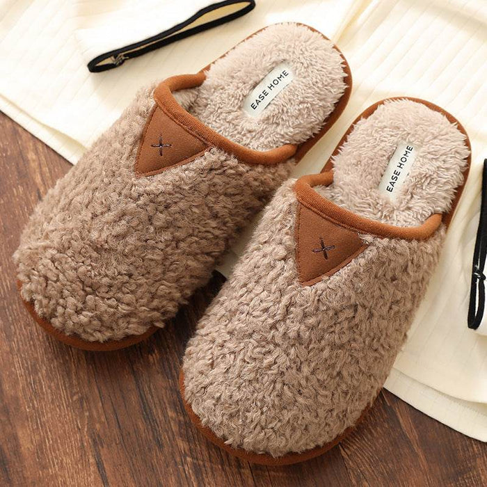 Cute Fuzzy Warm Indoor Slippers - Goodlifebean Shoes
