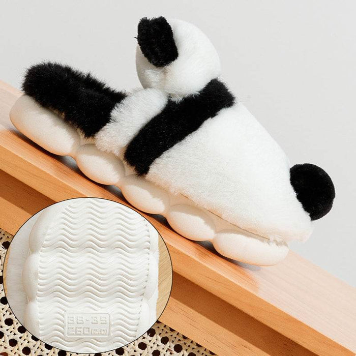 Cute Panda Plush Indoor Warm Slippers - Goodlifebean Shoes
