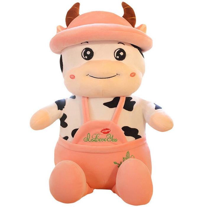 Cute Swiss Cow Plushie | Giant Stuffed Animal Cow - Goodlifebean Stuffed Animals