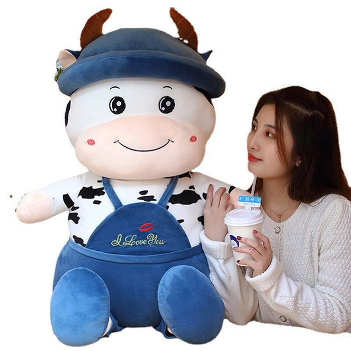 Cute Swiss Cow Plushie | Giant Stuffed Animal Cow - Goodlifebean Stuffed Animals