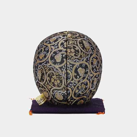 [DARUMA (DOLL)] EDO DARUMA (LARGE) NISHIJIN BLACK | EDO ART DOLLS | KAKINUMA DOLLS
