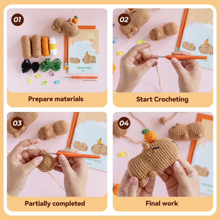 DIY Capybara Crochet - Goodlifebean Activity Toys