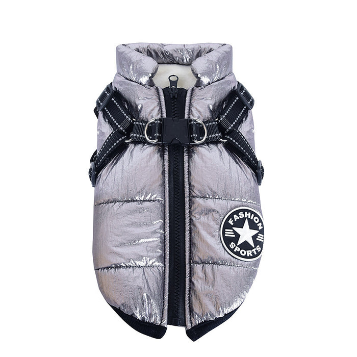 Dog Clothes Chest Back Integrated Cotton Vest Pet Cotton Clothes Winter Clothes by DC-THE CEO