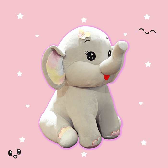 Elli: Giant Stuffed Elephant Plush - Goodlifebean Stuffed Animals