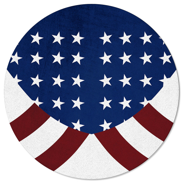 Flag of the United States Circular Felt Rugs - LeobonZone