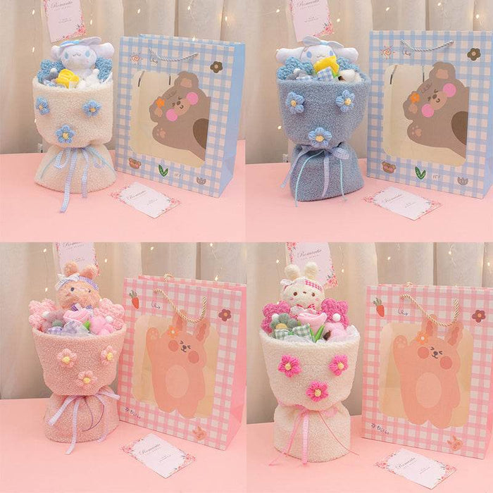 Fluffié: Kawaii Plushie Flower Bouquet - Goodlifebean Stuffed Animals