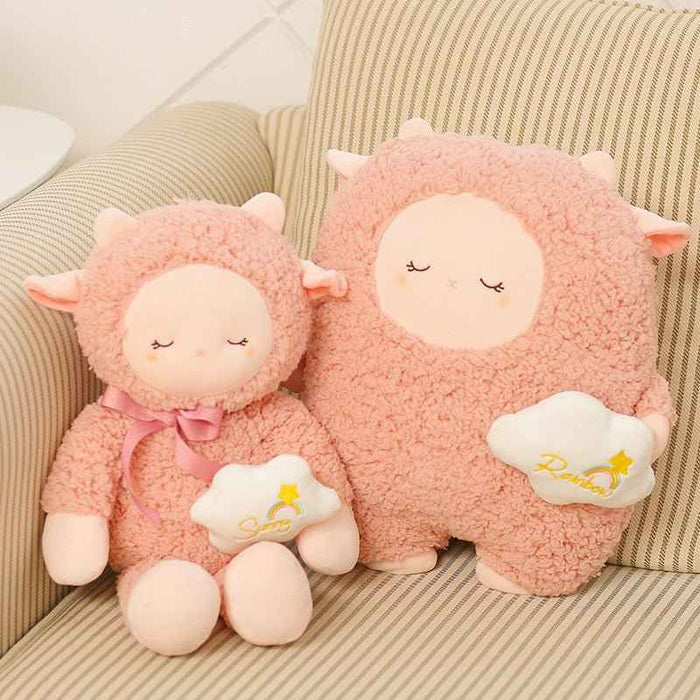 FluffiLamb | Snuggly Kawaii Lamb Plushie – Fuzzy Soft Stuffed Animal - Goodlifebean Stuffed Animals