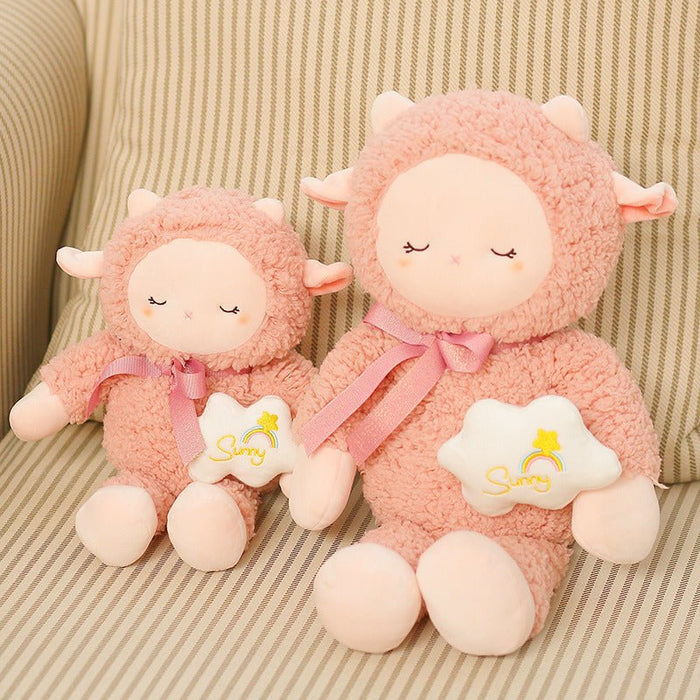 FluffiLamb | Snuggly Kawaii Lamb Plushie – Fuzzy Soft Stuffed Animal - Goodlifebean Stuffed Animals