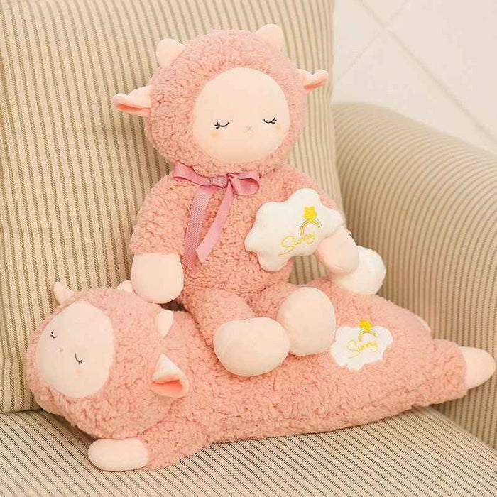 FluffiLamb | Snuggly Kawaii Lamb Plushie – Fuzzy Soft Stuffed Animal - Goodlifebean Stuffed Animals
