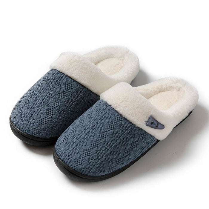 FluffKnit Cozy Plush Slippers | Fluffy Indoor Slippers - Goodlifebean Shoes