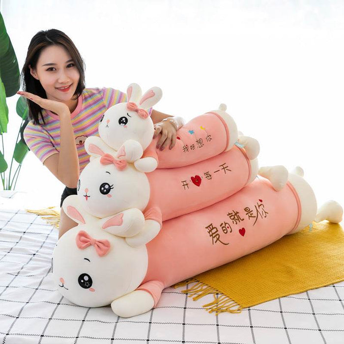 Fluffy: Jumbo Stuffed Kawaii Bunny Plush - Goodlifebean Stuffed Animals