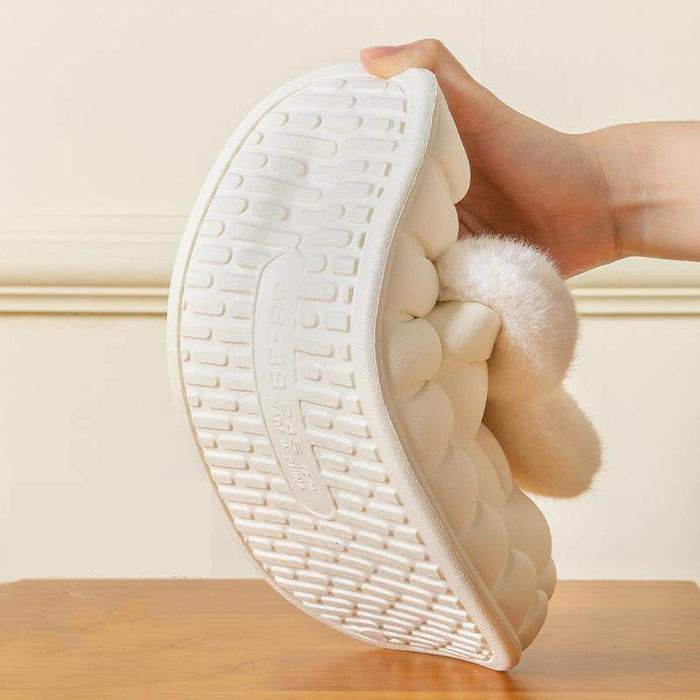 Fluffy Plush Bunny Slippers - Goodlifebean Shoes