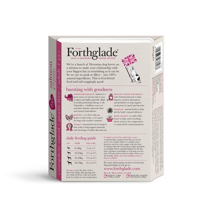 Forthglade Complete Meal Grain Free Salmon with potato & vegetables natural wet dog food (18x395g)